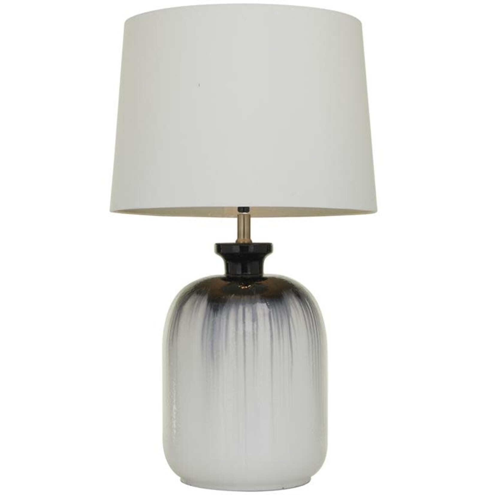 UMA Enterprises 10744 White Glass Gourd Style Base Table Lamp