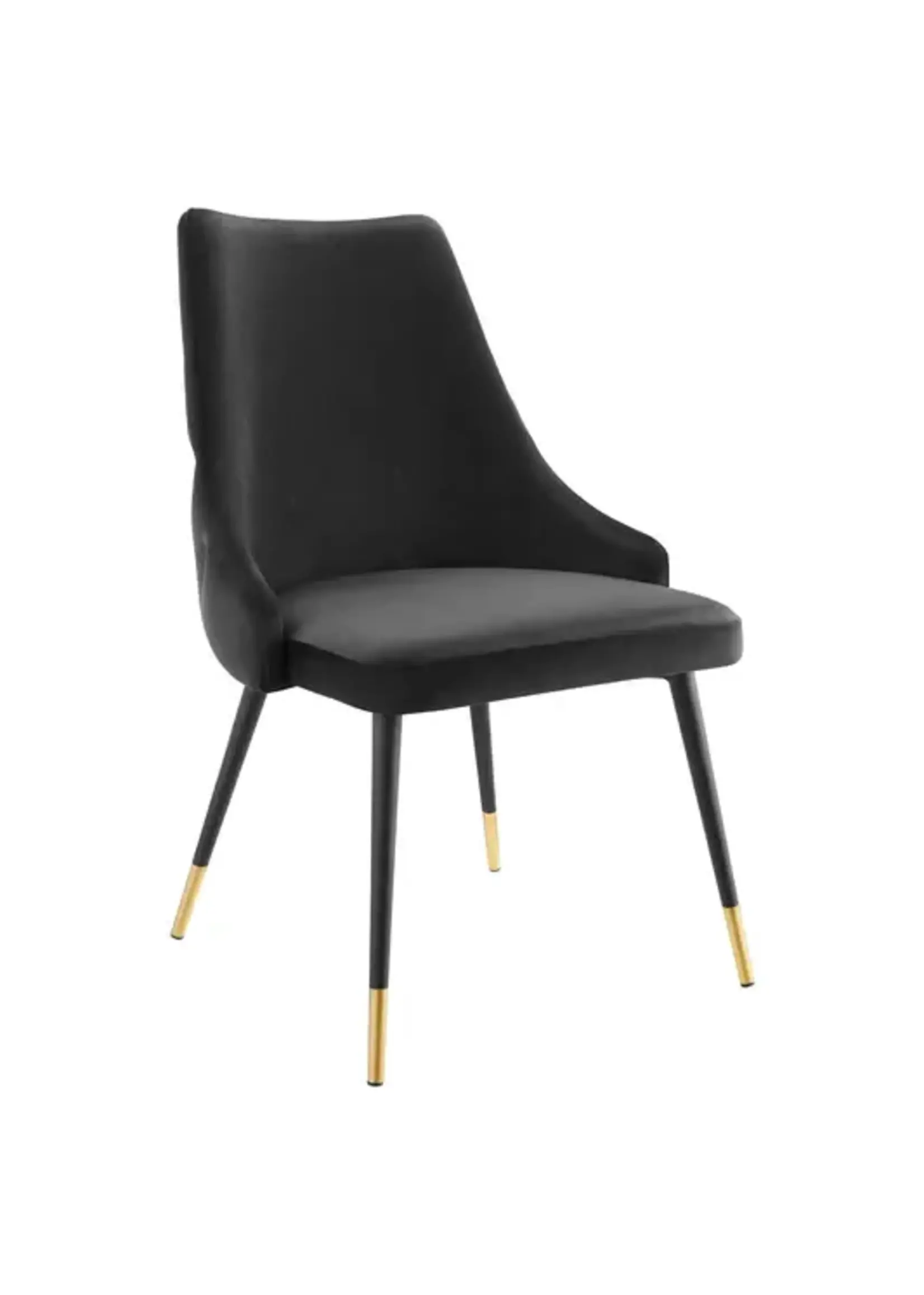 modway EEI-3907-BLK  Adorn Tufted Performance Velvet Dining Side Chair Black