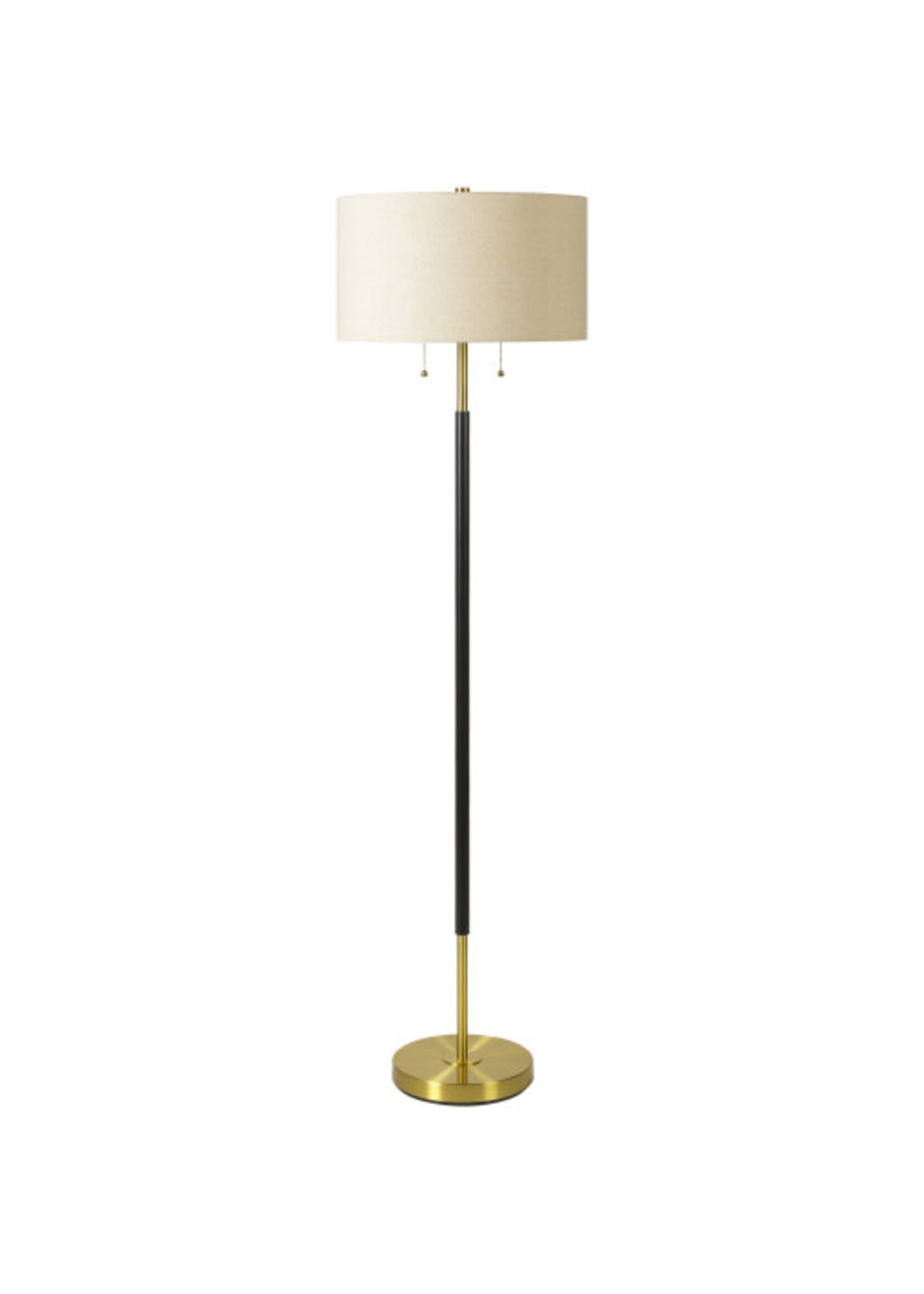 Surya AEE001  Aberdene Floor Lamp 62"H Black Gold
