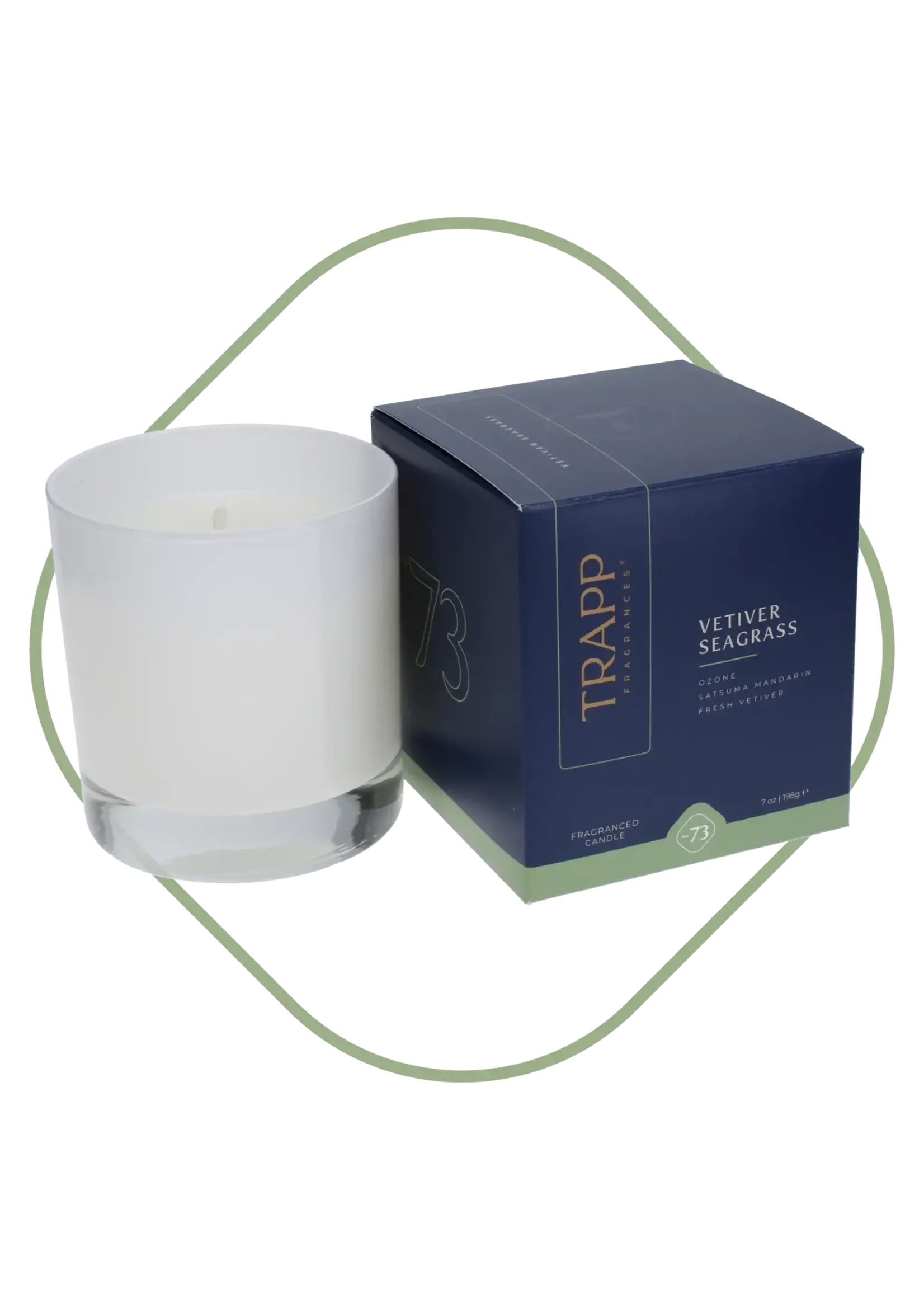 Trapp Candles No. 73 Vetiver Seagrass - 7 oz. Poured Candle