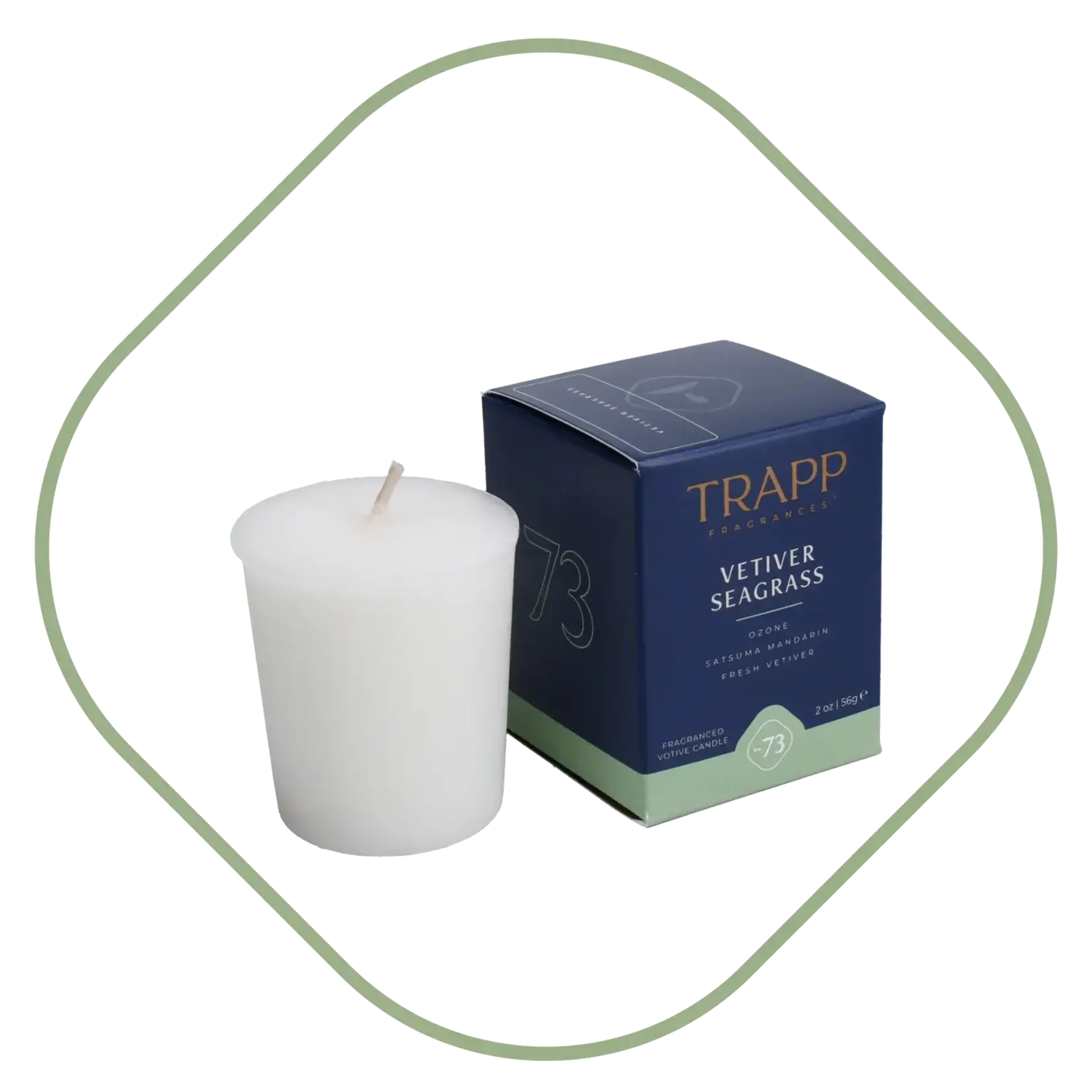 Trapp Candles No. 73 Vetiver Seagrass 2 oz. Votive Candle