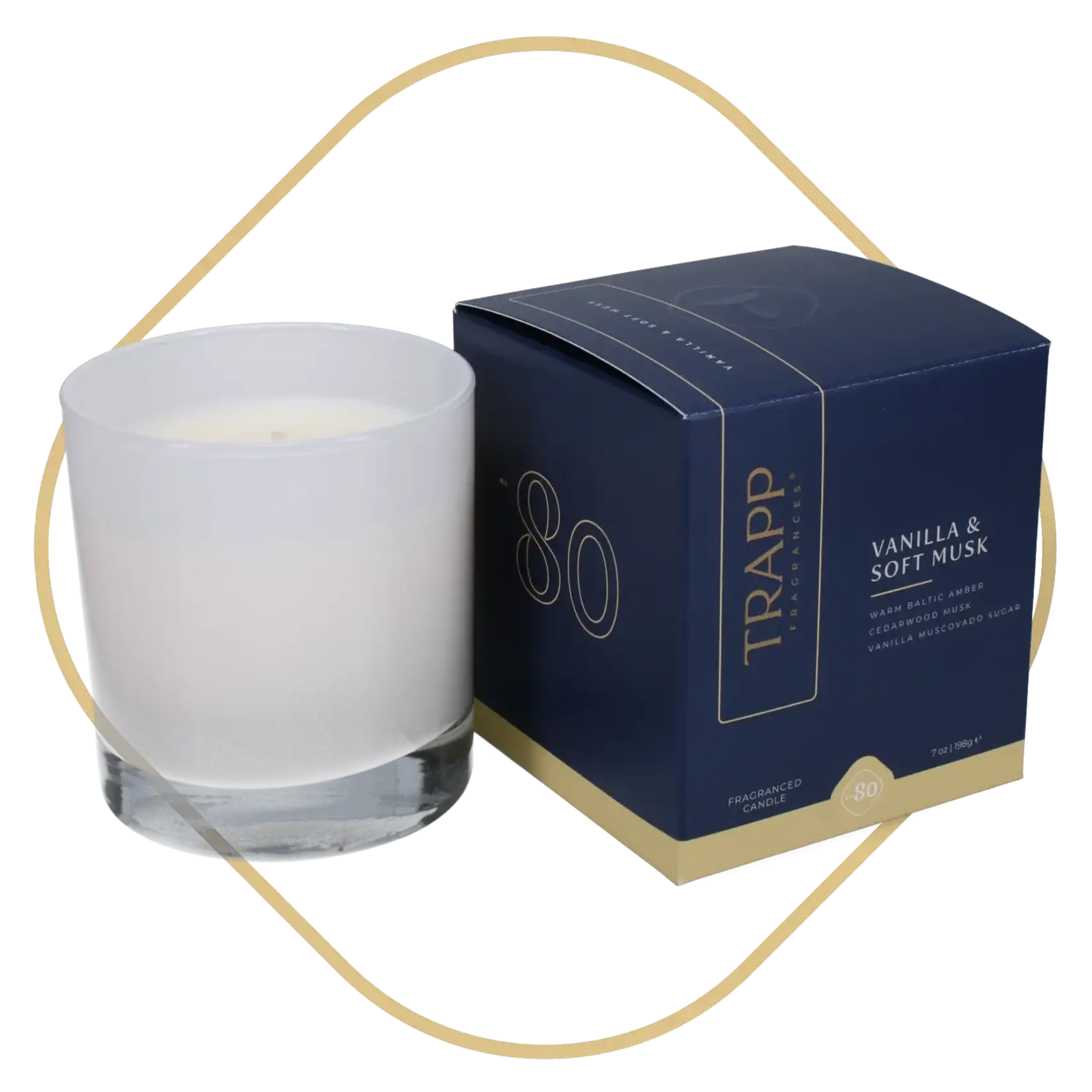 Trapp Candles No. 80 Vanilla & Soft Musk 7 oz. Poured Candle