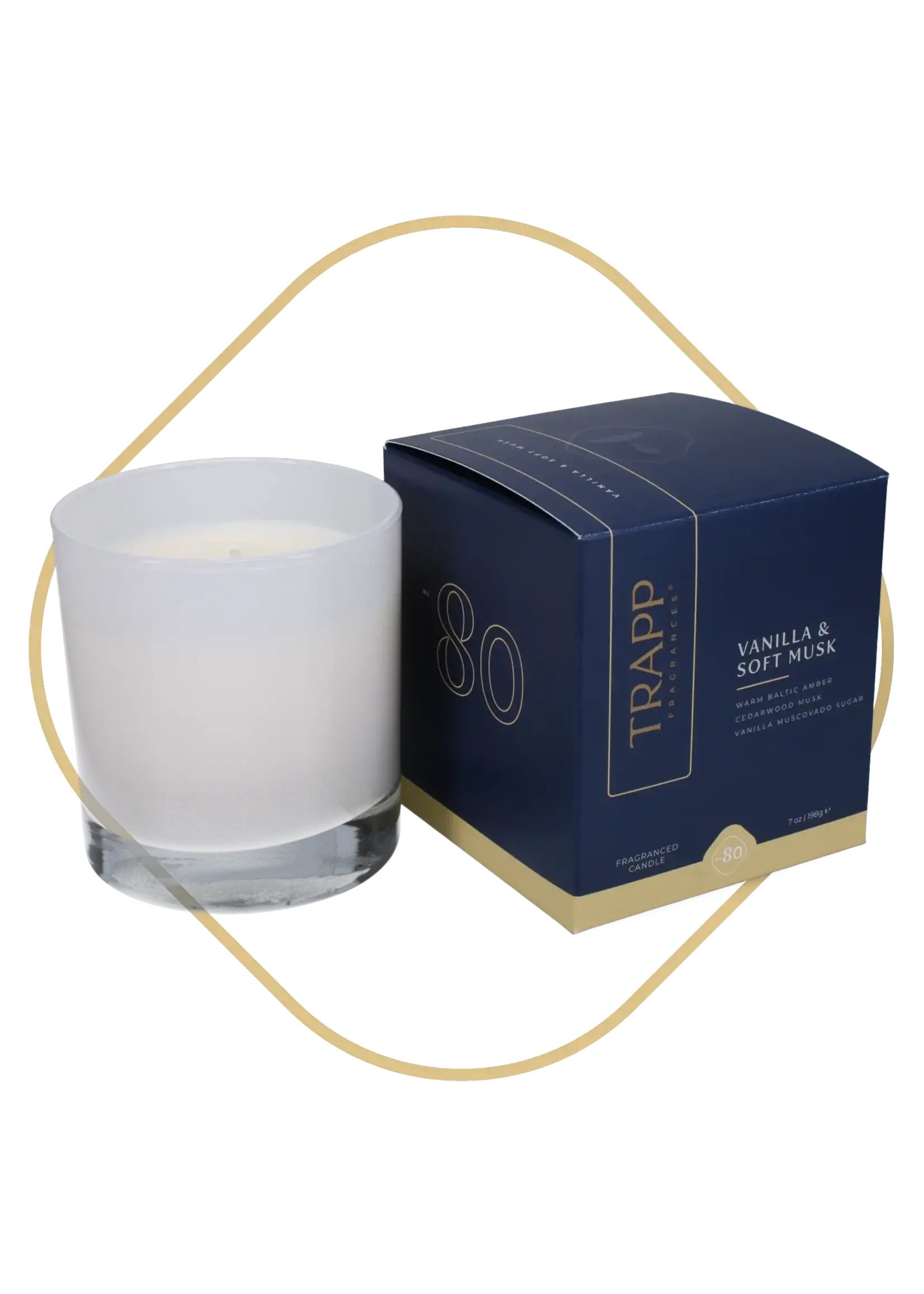 Trapp Candles No. 80 Vanilla & Soft Musk 7 oz. Poured Candle