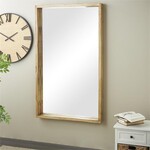UMA Enterprises 13760  Brown Mango Wood Wall Mirror w/Deep Set Frame 36"x4"x60"