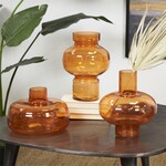 UMA Enterprises 14033  Orange Round Vase Varying Shapes