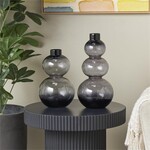 UMA Enterprises 14036L  Black Ombre Bubble Vase 14" LARGE
