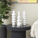 UMA Enterprises 46240  White Ceramic Vase 3x11