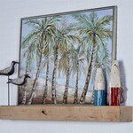 UMA Enterprises 60074  Green Palm Tree Framed Wall Art  48x2x37