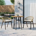 modway EEI-5673-NAT-WHI  Meadow 3-Piece Outdoor Patio Dining SET