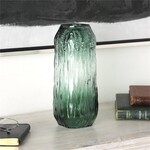 UMA Enterprises 76510  Handmade Green Glass Vase  5x5x11