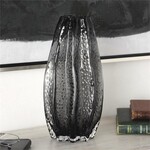 UMA Enterprises 76515  Handmade Gray Glass Vase  6x6x14
