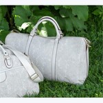 Young Incorporated Cream Lace Duffle Bag