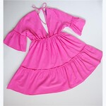 Young Incorporated Pink Ruffle Mini Dress X-Large