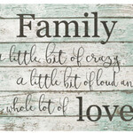 Young Incorporated Wood Family Wall Plaque