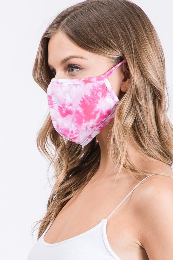 Amitie Pink Clouds Face Mask