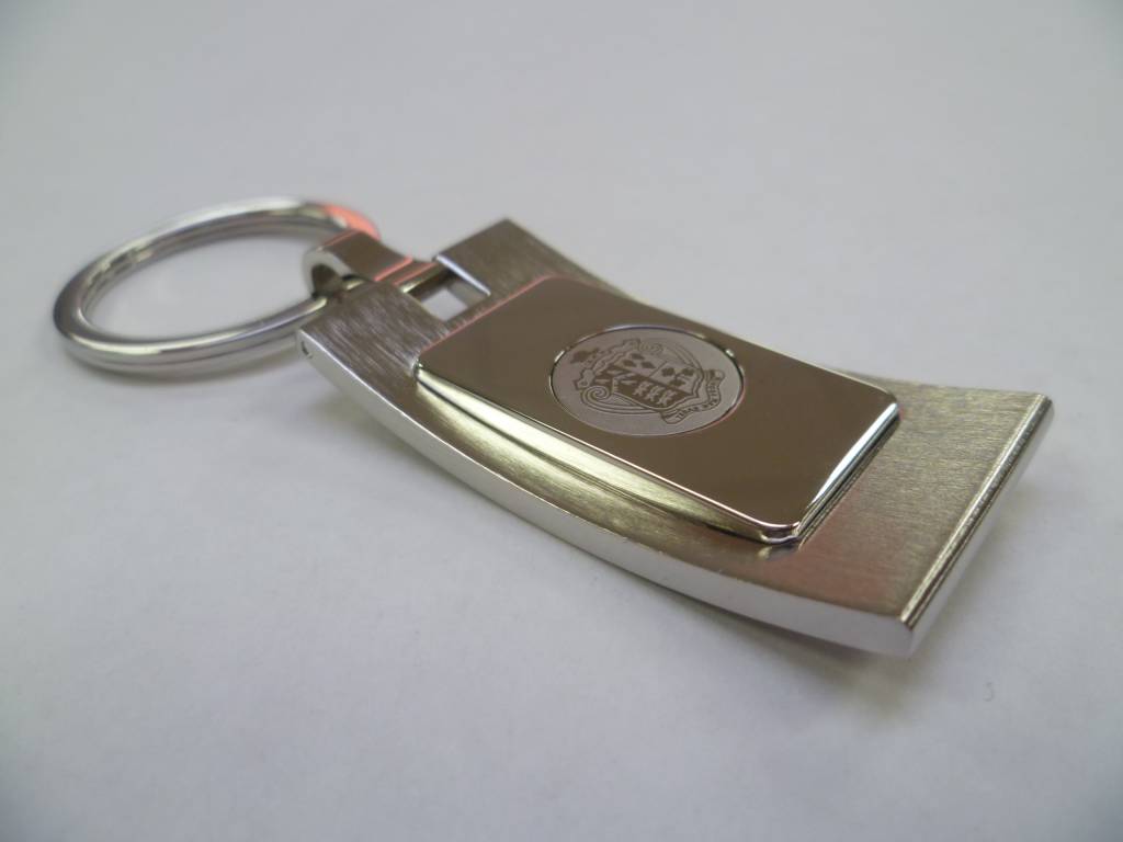 Key Ring - Crested Surved