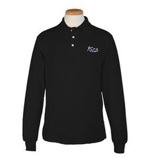 Long Sleeve Polo - Black- Lower School- Adult Sizes