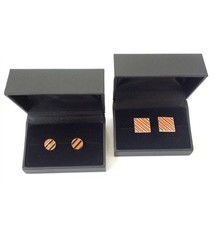 EARRINGS - CIRCLE ORANGE/BLACK