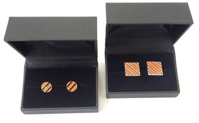 Earrings - Orange and Black