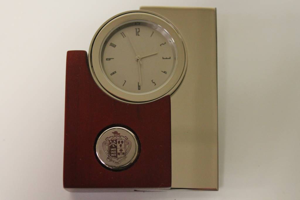 Tower Clock Rosewood and Silver (18E-S)