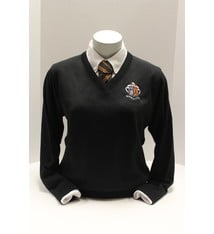 Classroom Dress - Black V-Neck Sweater (Youth)