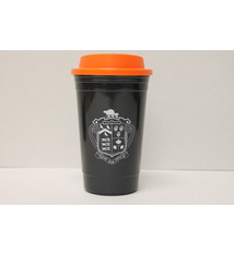 Black & Orange Travel Cup - 15oz