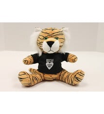 Stuffed tiger with black t-shirt