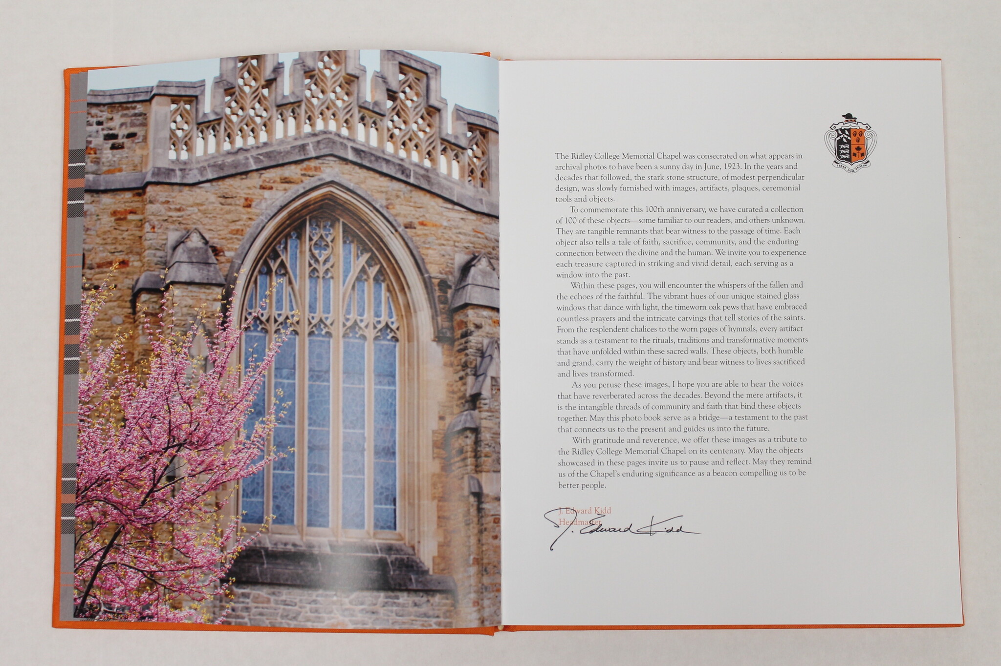 Ridley College Memorial Chapel Book