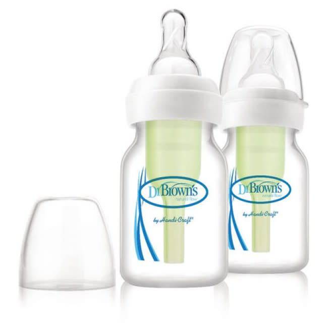Dr Browns Dr Browns 60ml Narrow OPTIONS Bottle/Preemie Teat - 2 Pack  -  Replaces 057