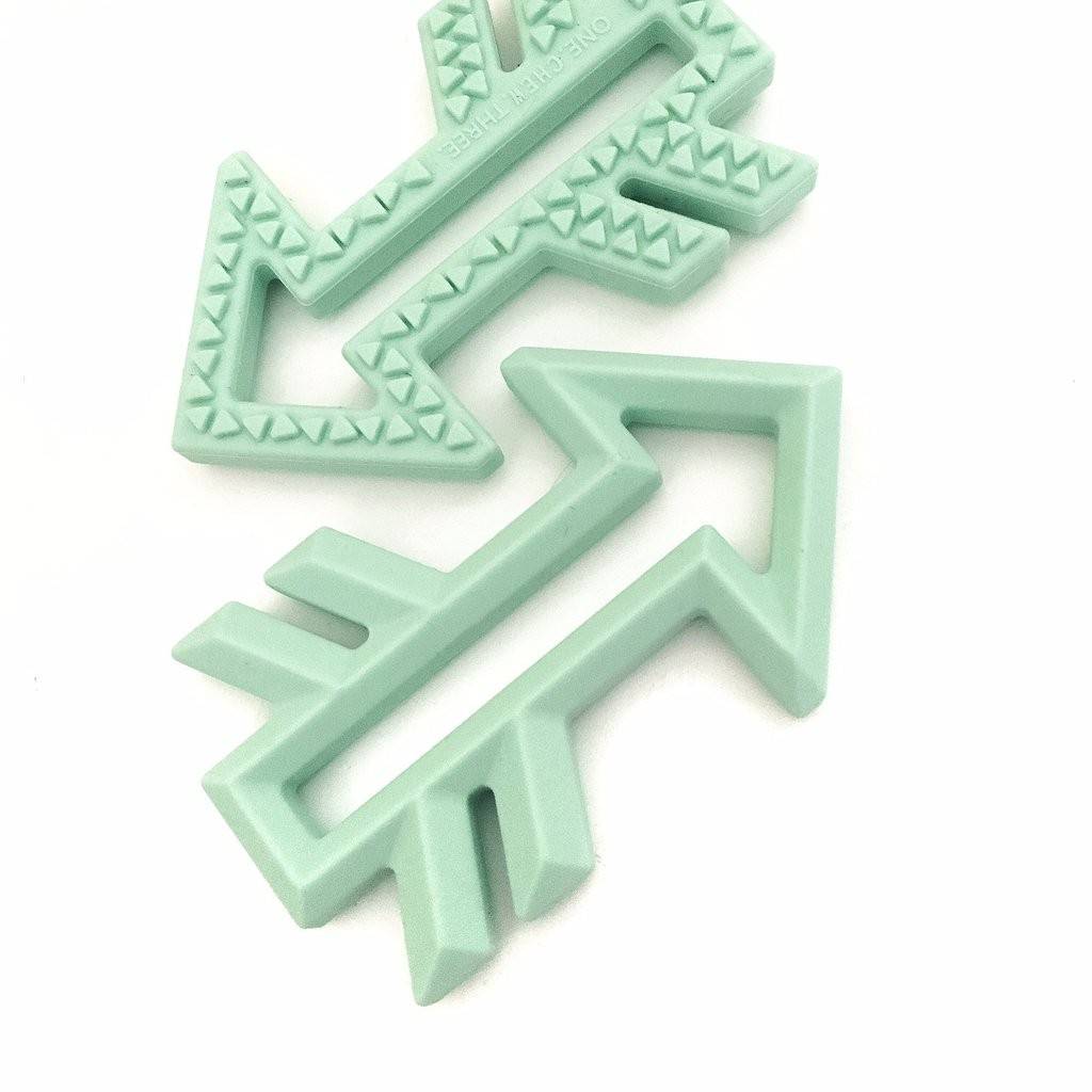 OneChewThree OneChewThree Arrows Silicone Teether Marble