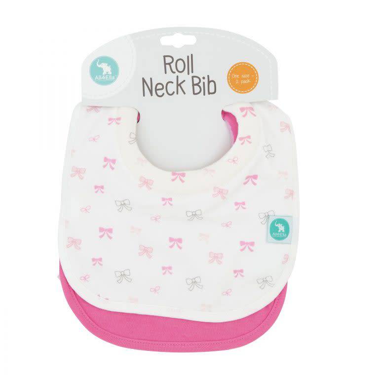 All4Ella All4Ella Roll Neck Bib 2pk