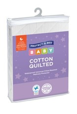 Protect-A-Bed Protect-A-Bed® Cotton Quilted Bassinet Mattress Protector, Fitted (Large)