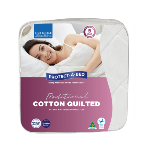 Protect-A-Bed Protect-A-Bed Cotton Quilted Fitted Waterproof Mattress Protector