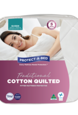 Protect-A-Bed Protect-A-Bed Cotton Quilted Fitted Waterproof Mattress Protector