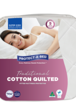 Protect-A-Bed Protect-A-Bed Cotton Quilted Fitted Waterproof Mattress Protector