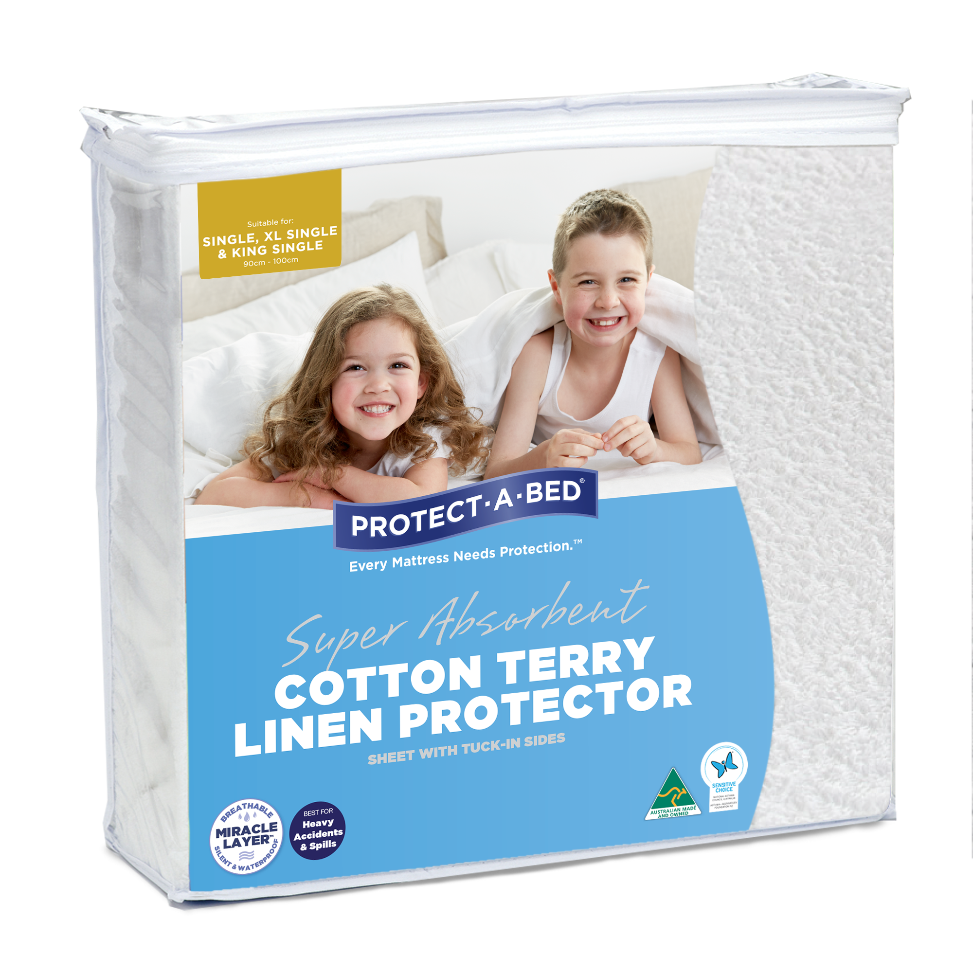 Protect-A-Bed Protect-A-Bed Cotton Terry Linen Protector