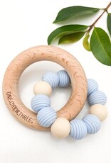 OneChewThree OneChewThree Beehive Silicone and Beech Wood Teether