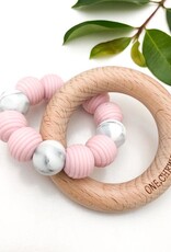 OneChewThree OneChewThree Beehive Silicone and Beech Wood Teether