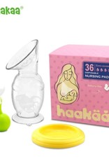 Haakaa Haakaa New Mum Starter Pack (150ml Breast Pump, White Flower Stopper, PP Cap, Butterfly Nursing Pads)
