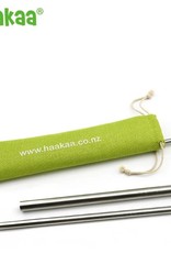 Haakaa Haakaa Stainless Steel Straws- Straight with Ridges - Pack of 3