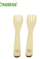 Haakaa Haakaa Natural Bamboo Kids Fork- Pack of 2