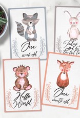 Joseph Prints Joseph Prints Woodland Animals Milestone Cards