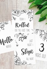 Joseph Prints Joseph Prints Herb Sketch Baby Milestone Cards