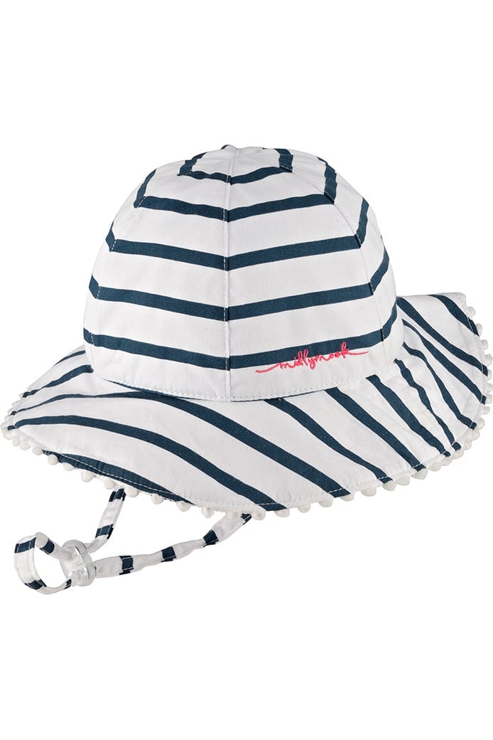 Millymook Baby Girls Bucket - Skipper White/Navy