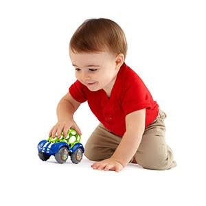 Oball Oball Rattle & Roll Cars Blue and Red