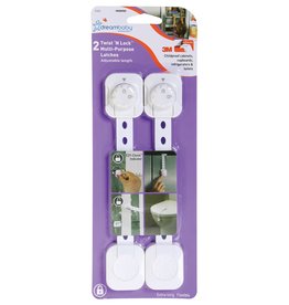Dreambaby Dreambaby Twist 'N Lock Multi-Purpose Latch 2 Pack