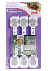 Dreambaby Dreambaby Twist 'N Lock Multi-Purpose Latch 6 Pack