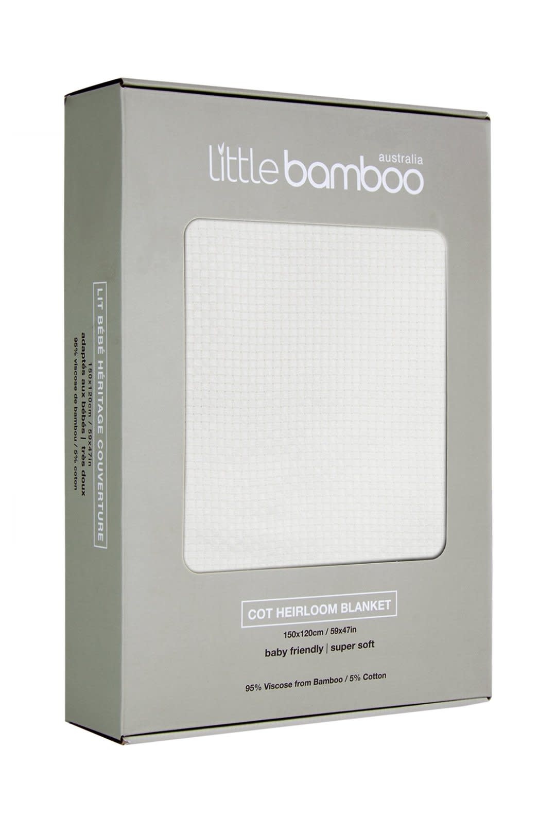 Little Bamboo Little Bamboo Heirloom Blanket Cot - 150 x 120cm