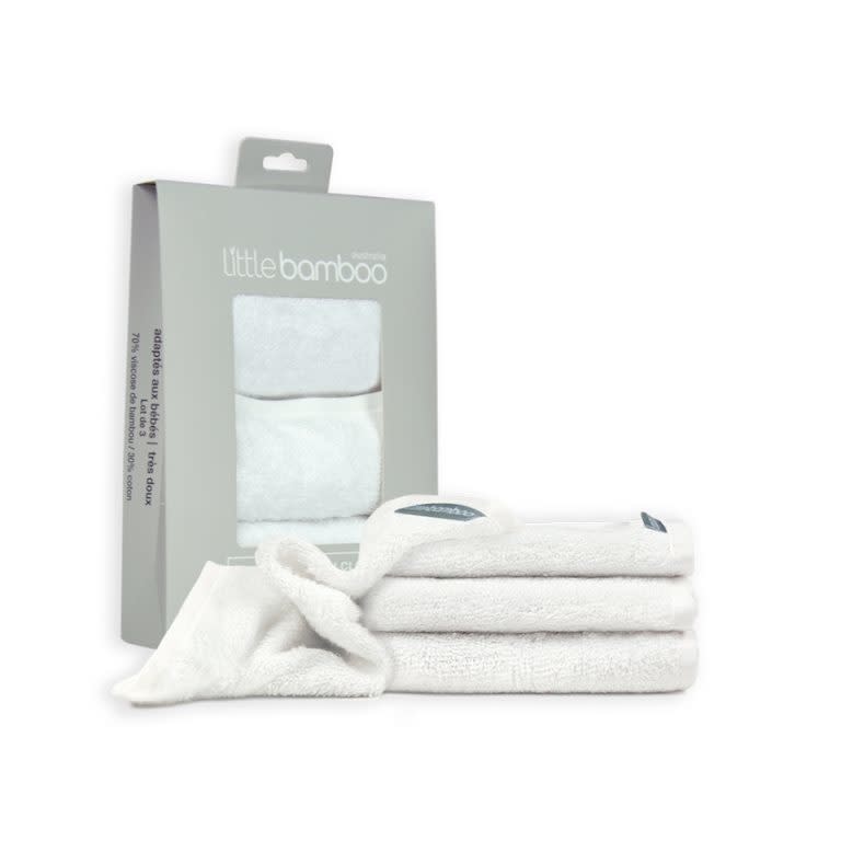 Little Bamboo Little Bamboo Towelling Wash Cloths 3 Pack