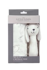 Little Linen Little Linen Muslin Wrap & Crinkle Toy